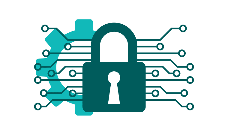 Firewall security management illustration